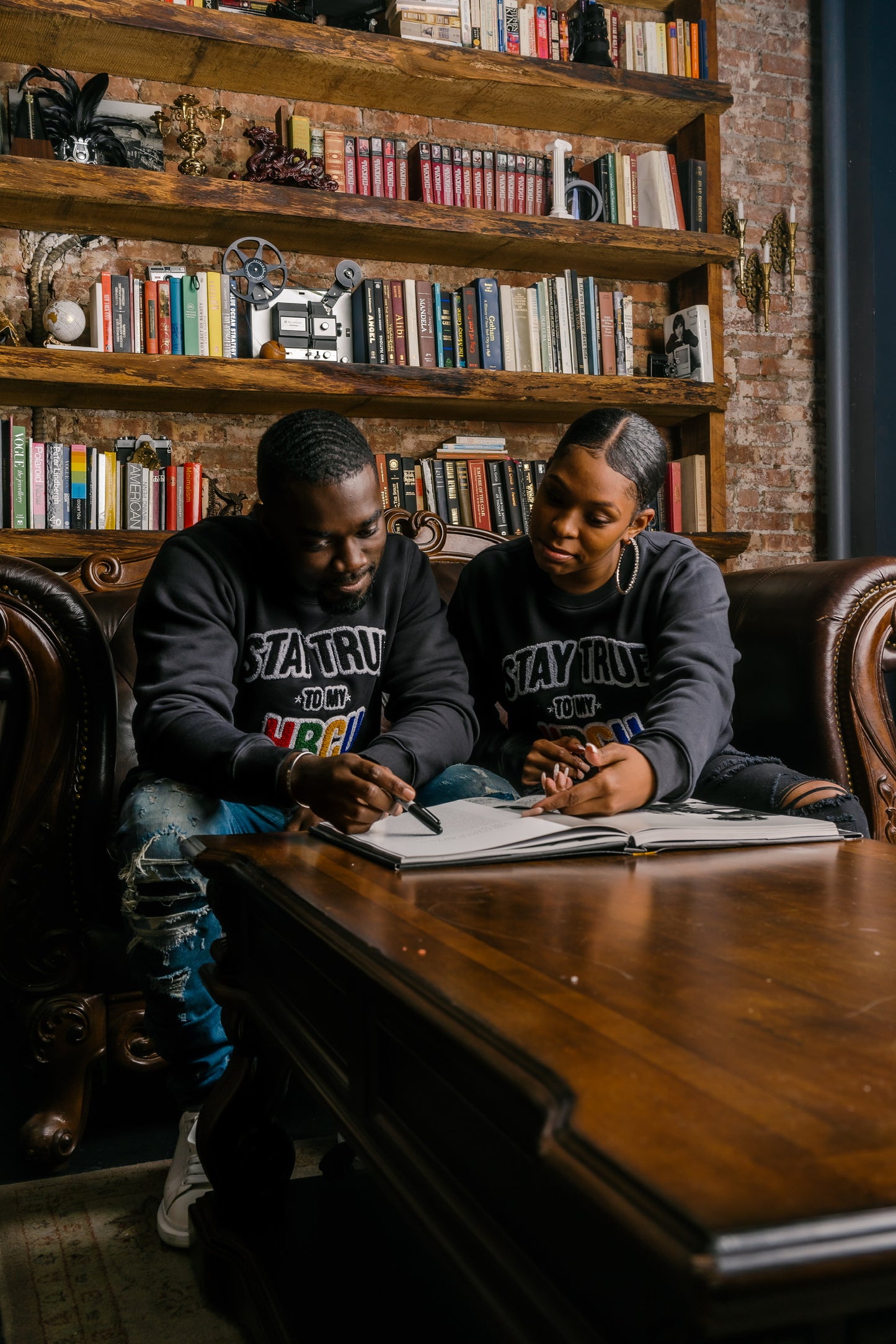 Stay True To My HBCU Crewneck- Black