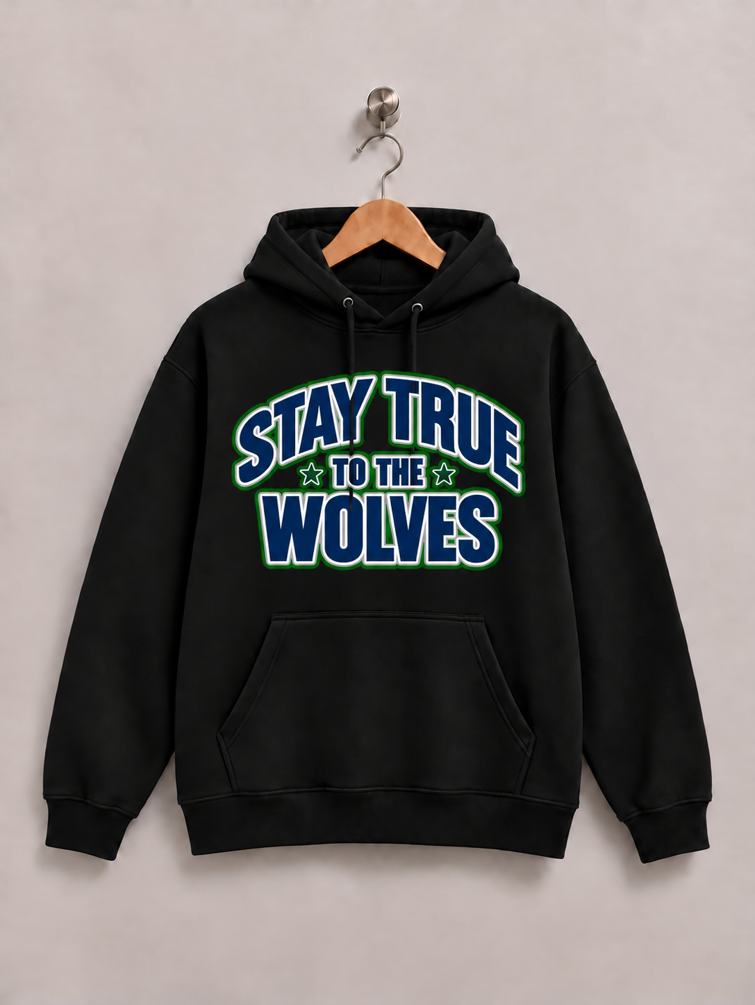 Stay True To The Wolves- Black