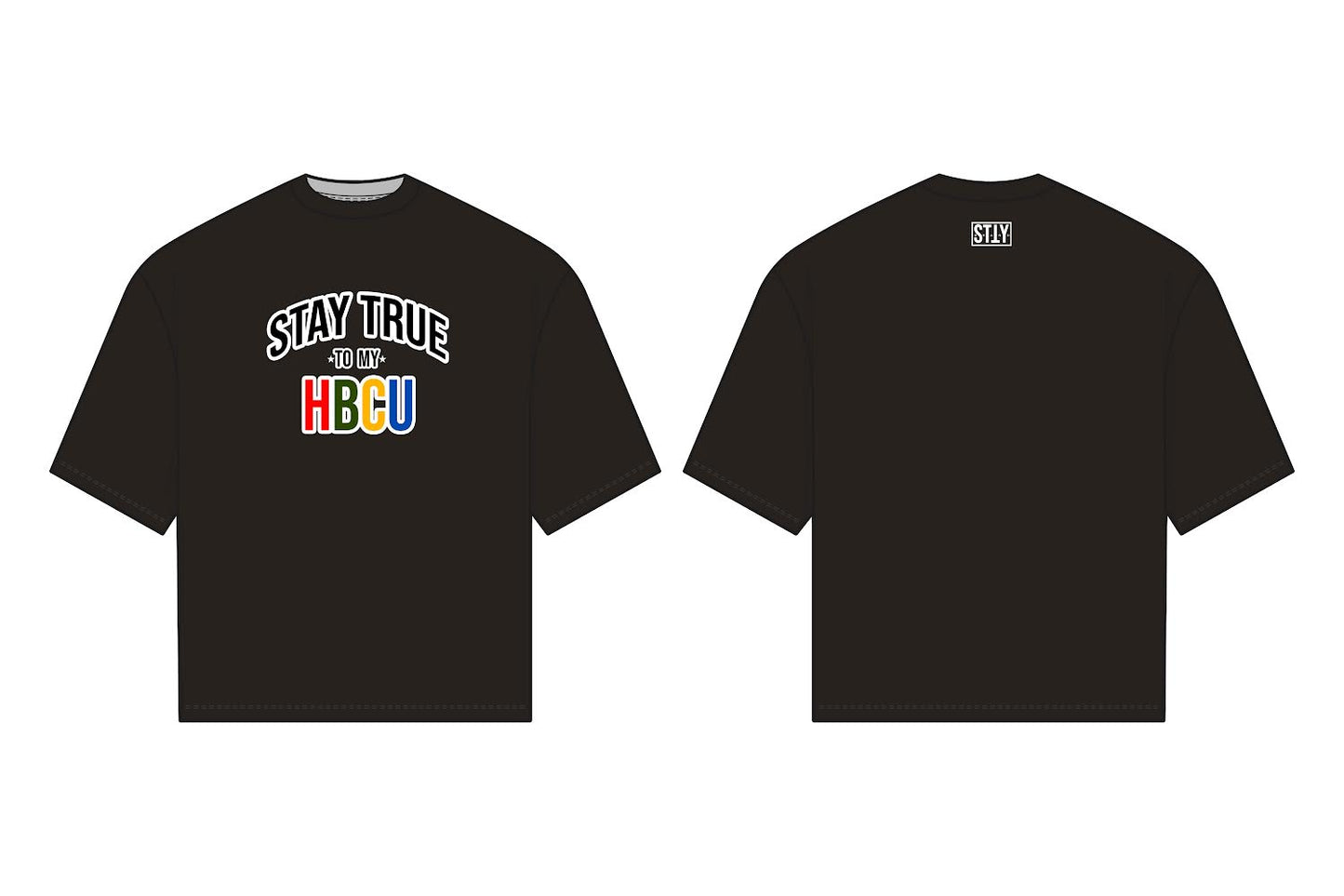 Stay True To My HBCU Shirt- Black