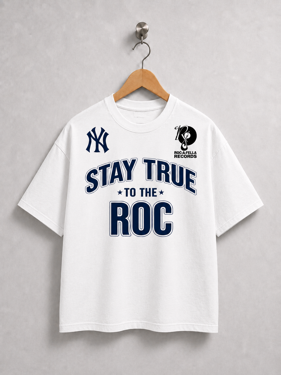 Stay True To The Roc Tee- White