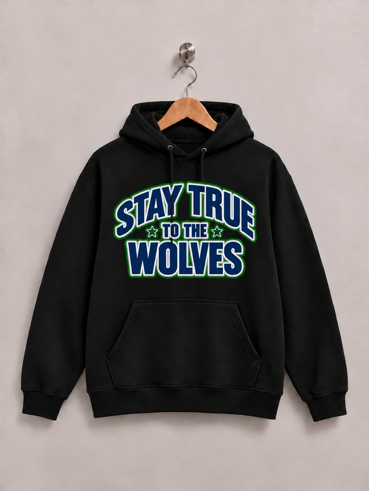 Stay True To The Wolves- Black